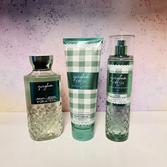 Bath and Body Works Gingham Fresh Body Care - Picture 1 of 1